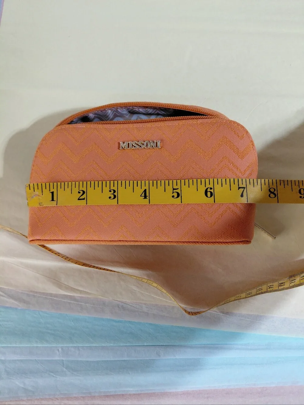 Missoni x Delta Airlines Orange Travel Zippered Bag